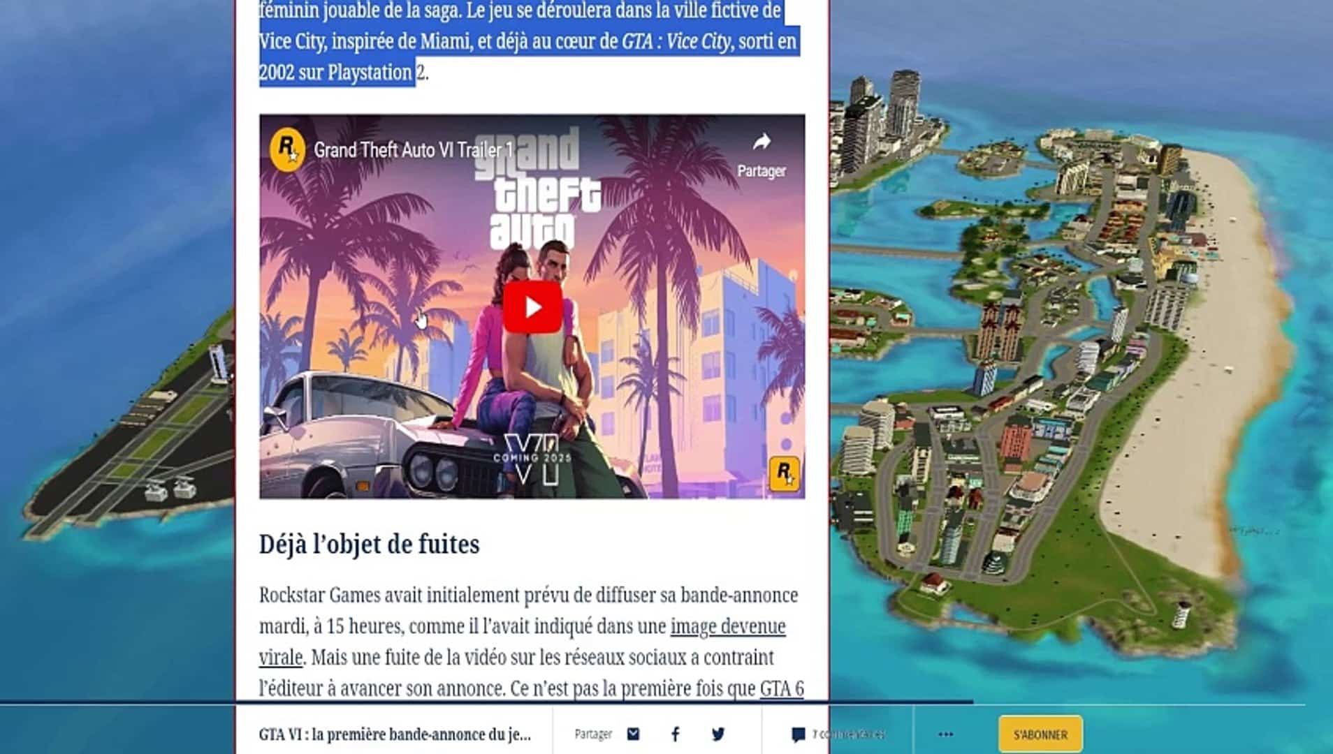 découvrez toutes les dernières informations et l'annonce tant attendue de gta 6, le nouveau chapitre de la célèbre franchise de jeux vidéo. soyez au courant des nouveautés, des personnages, et de l'univers immense qui vous attend dans cette aventure palpitante.