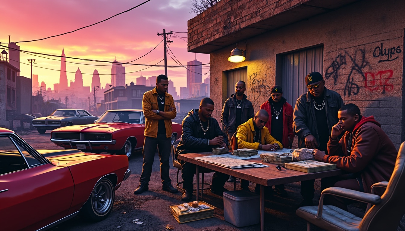 découvrez le fonctionnement captivant du système de gangster dans gta : de l'établissement de votre empire criminel à la gestion des relations avec d'autres gangs. plongez dans l'univers impitoyable de la criminalité virtuelle et apprenez à naviguer dans ce monde dangereux où stratégie et alliances sont essentielles pour triompher.