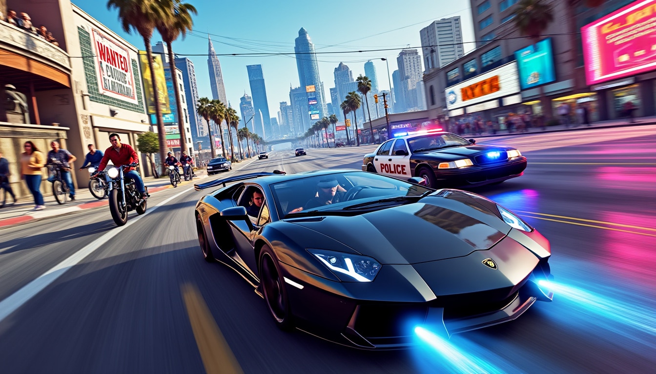 découvrez les éléments de gameplay emblématiques de la série gta, des missions palpitantes aux interactions audacieuses, en passant par un monde ouvert riche et immersif qui a redéfini le genre du jeu vidéo.